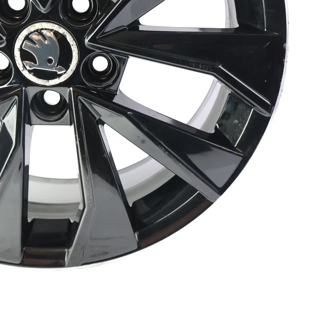 Alloy Wheel Rim 16" 7J ET:46 to Skoda Fabia Rapid Black with Part number 6V0601025G Skoda Fabia Rapid Black Alloy Wheel Rim 16" 7J ET:46 - SKU 6V0601025G-3 - Part number 6V0601025G