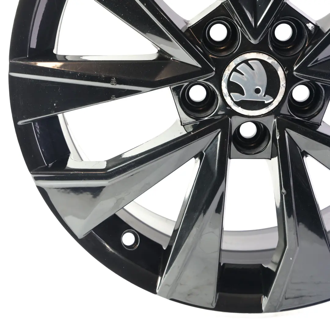 Alloy Wheel Rim 16" 7J ET:46 to Skoda Fabia Rapid Black with Part number 6V0601025G Skoda Fabia Rapid Black Alloy Wheel Rim 16" 7J ET:46 - SKU 6V0601025G-4 - Part number 6V0601025G