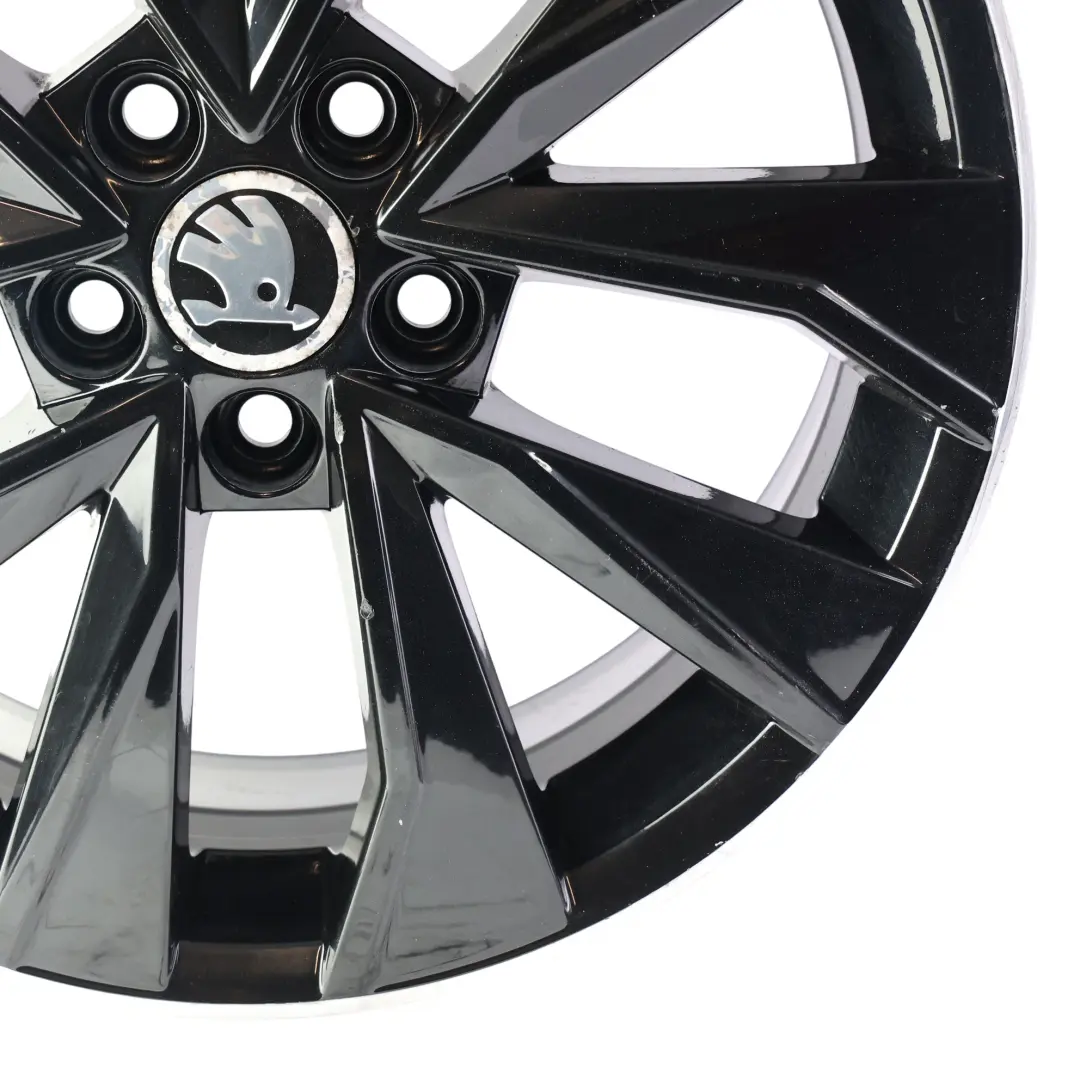 Alloy Wheel Rim 16" 7J ET:46 to Skoda Fabia Rapid Black with Part number 6V0601025G Skoda Fabia Rapid Black Alloy Wheel Rim 16" 7J ET:46 - SKU 6V0601025G-4 - Part number 6V0601025G