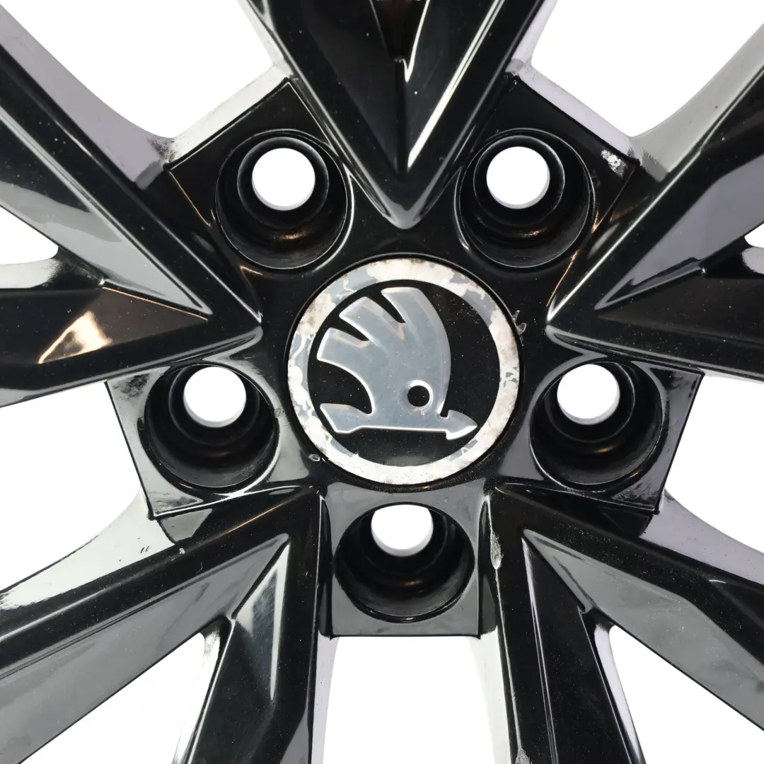 Alloy Wheel Rim 16" 7J ET:46 to Skoda Fabia Rapid Black with Part number 6V0601025G Skoda Fabia Rapid Black Alloy Wheel Rim 16" 7J ET:46 - SKU 6V0601025G-4 - Part number 6V0601025G