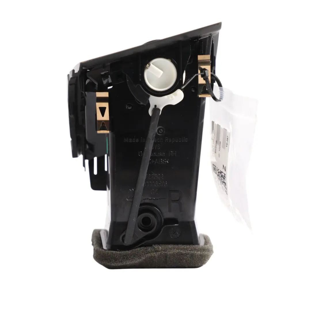 Skoda Fabia Mk3 Dashboard Air Vent Channel Right O/S Satin Black - SKU 6V0819702C - Part number 6V0819702C