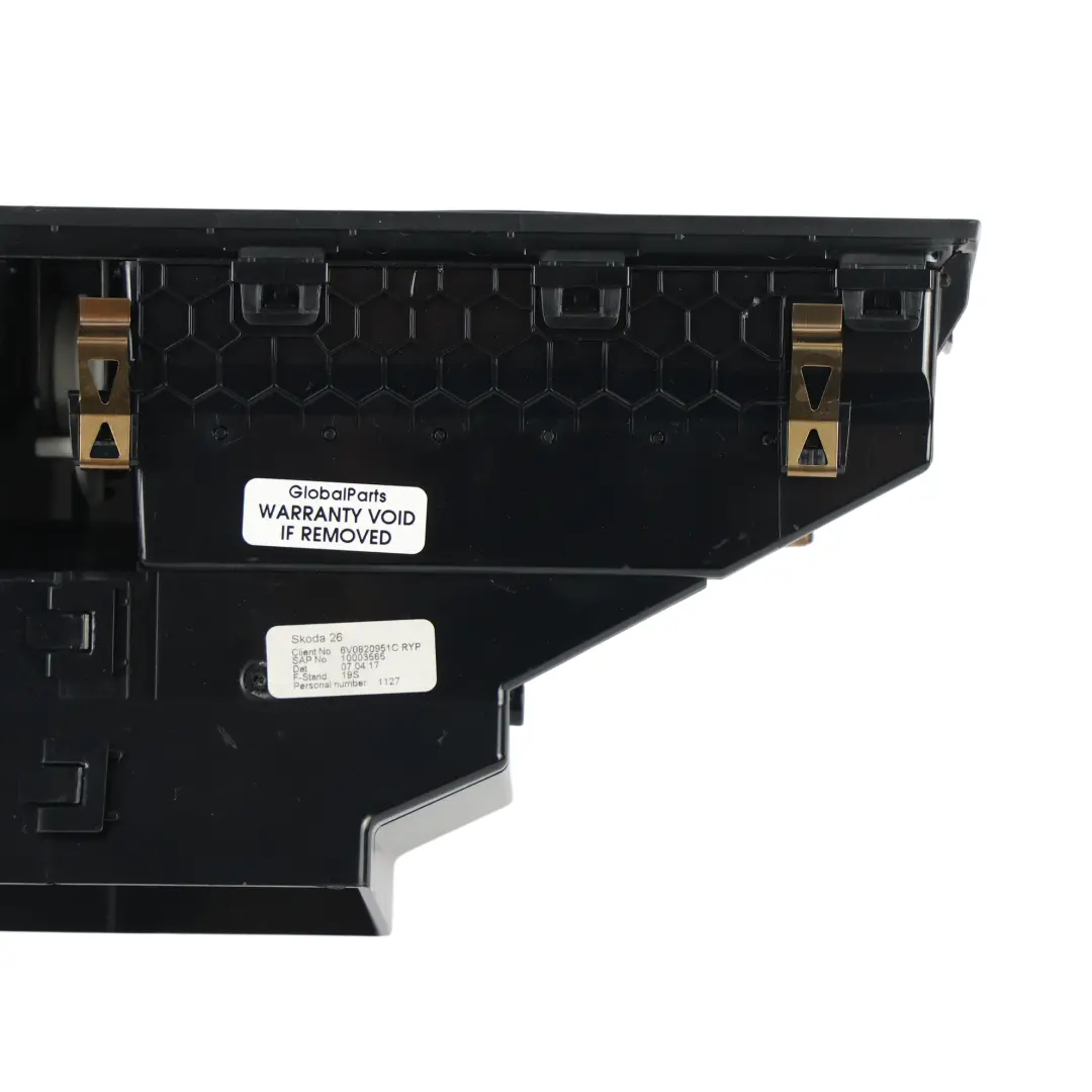Mk3 Dashboard Air Vent Front Centre to Skoda Fabia with Part number 6V0820951C Skoda Fabia Mk3 Dashboard Air Vent Front Centre - SKU 6V0820951C - Part number 6V0820951C