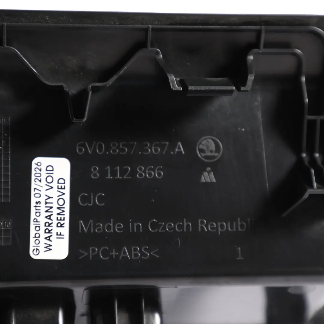 Skoda Fabia Mk3 Centre Console USB AUX Port Charging Switch - SKU 6V0857367A - Part number 6V0857367A