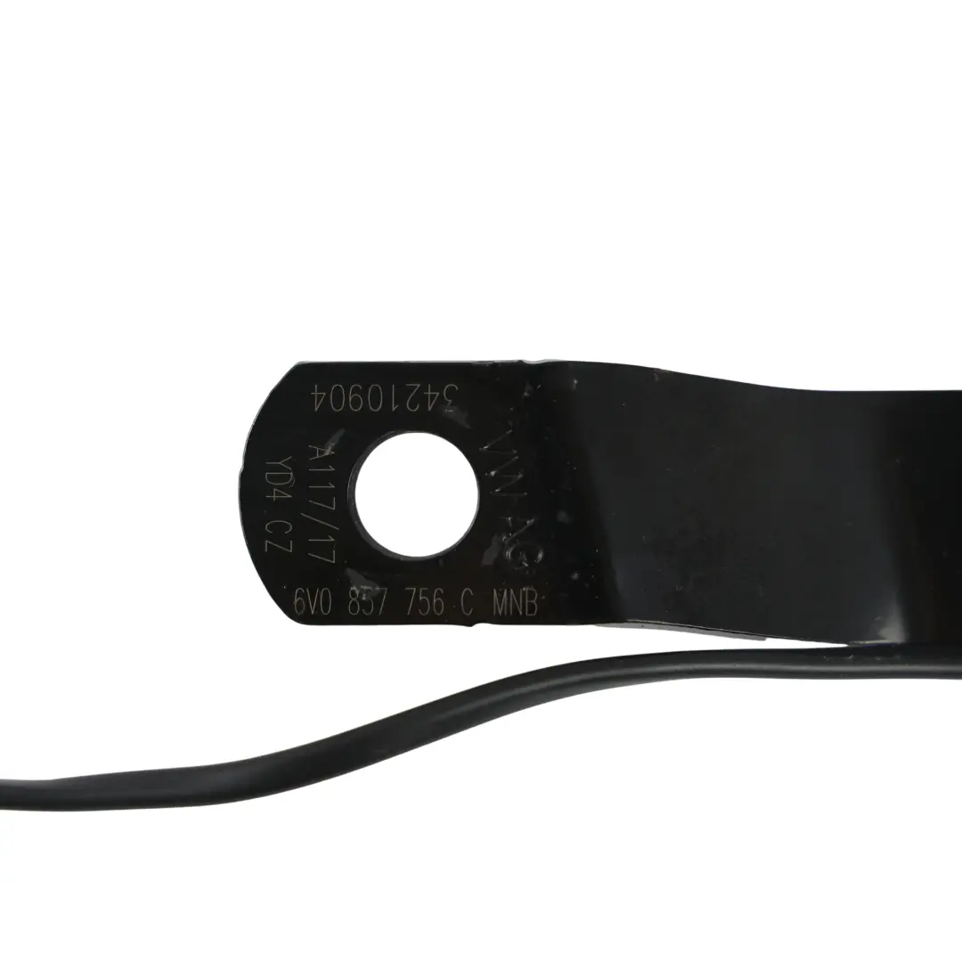 Skoda Fabia MK3 Hebilla Cinturón Seguridad Delantero Negro Derecho - SKU 6V0857756C - Número de pieza 6V0857756C