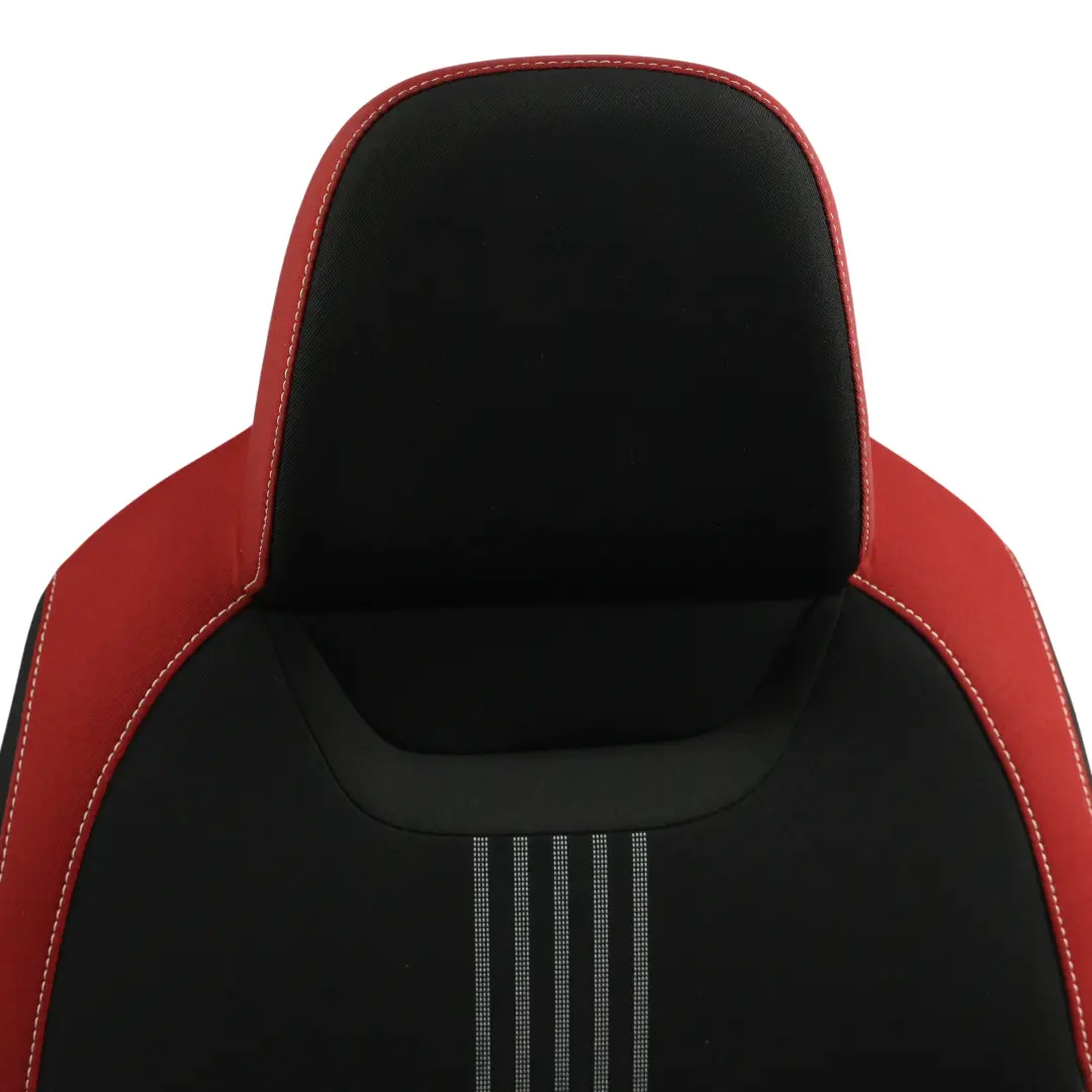 Skoda Fabia Mk3 NJ 5Dr Sport Seat Front Left N/S Fabric Satin Black Mars Red - SKU 6V0881805BG-1 - Part number 6V0881805BG