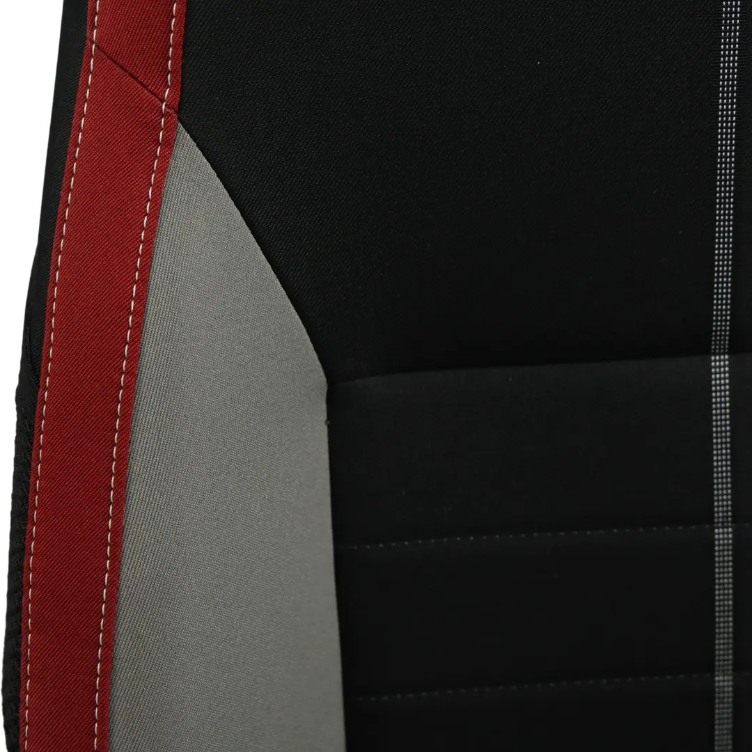 Mk3 NJ 5Dr Sport Seat Front Left N/S Fabric Satin Black Mars Red to Skoda Fabia with Part number 6V0881805BG Skoda Fabia Mk3 NJ 5Dr Sport Seat Front Left N/S Fabric Satin Black Mars Red - SKU 6V0881805BG-1 - Part number 6V0881805BG