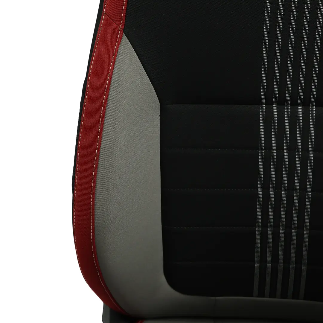 Skoda Fabia Mk3 NJ 5Dr Sport Seat Front Left N/S Fabric Satin Black Mars Red - SKU 6V0881805BG-1 - Part number 6V0881805BG