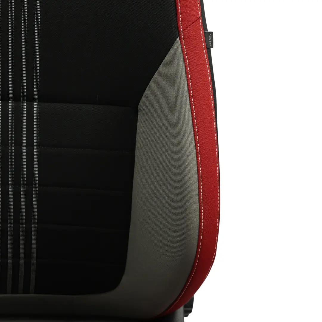 Mk3 NJ 5Dr Sport Seat Front Left N/S Fabric Satin Black Mars Red to Skoda Fabia with Part number 6V0881805BG Skoda Fabia Mk3 NJ 5Dr Sport Seat Front Left N/S Fabric Satin Black Mars Red - SKU 6V0881805BG-1 - Part number 6V0881805BG