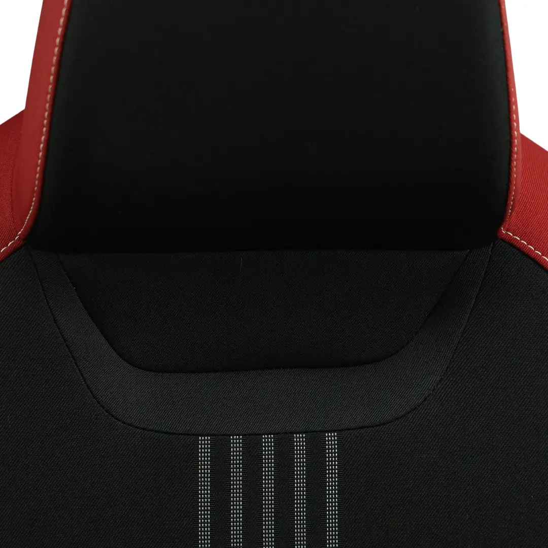 Skoda Fabia MK3 NJ 5 Portes Siège Sport Avant Droit Tissu Noir Satin Rouge Mars - SKU 6V0881806BB-1 - Numéro de pièce 6V0881806BB