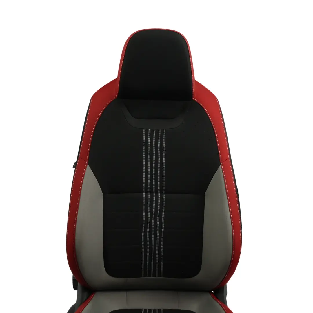 Skoda Fabia Mk3 NJ 5Dr Sport Seat Front Right O/S Fabric Satin Black Mars Red - SKU 6V0881806BB-1 - Part number 6V0881806BB