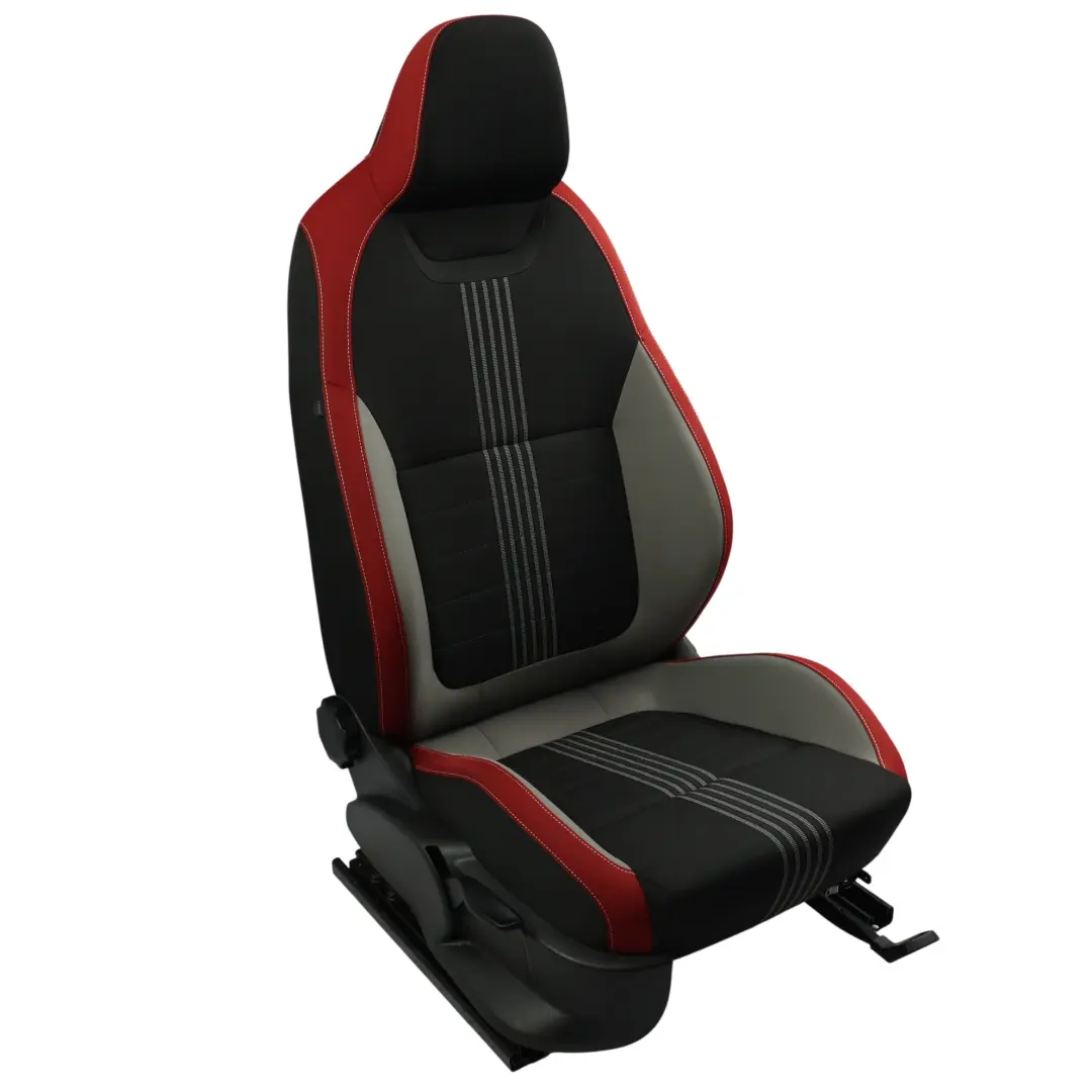 Skoda Fabia Mk3 NJ 5Dr Sport Seat Front Right O/S Fabric Satin Black Mars Red - SKU 6V0881806BB-1 - Part number 6V0881806BB