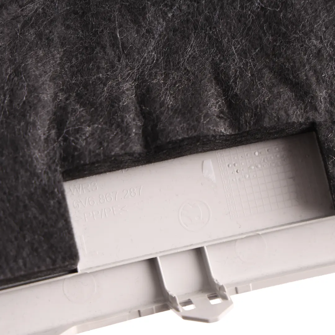 Skoda Fabia NJ C Pillar Trim Cover Panel Left N/S Side Pearl Grey - SKU 6V6867287E - Part number 6V6867287E