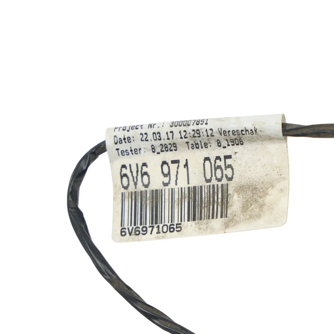 Skoda Fabia Mk3 Rear Bumper Parking Sensor Wiring Harness Loom Cable - SKU 6V6971065 - Part number 6V6971065