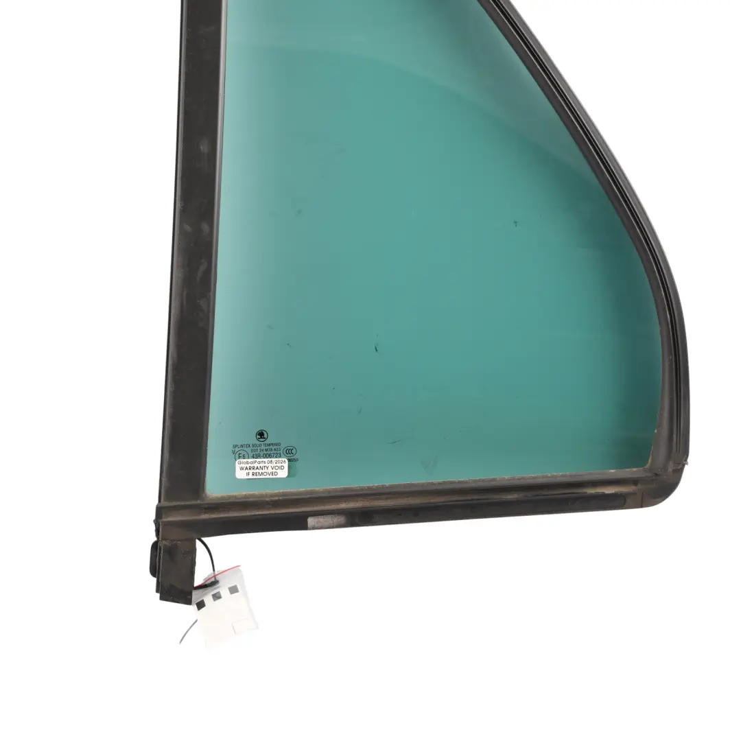 Skoda Fabia Mk1 6Y Rear Quarter Glass Fixed Left N/S AS3 Tinted - SKU 6Y6845209B - Part number 6Y6845209B