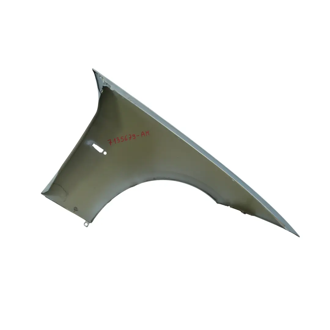 Side Panel Fender Wing Front Left N/S Arktis Metallic - A34 to BMW E90 E91 with Part number 7135679 BMW E90 E91 Side Panel Fender Wing Front Left N/S Arktis Metallic - A34 - SKU 7135679-AM - Part number 7135679