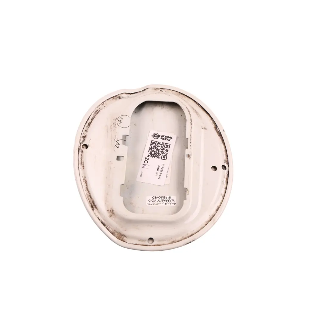 BMW E81 Couvercle de trappe de remplissage de carburant Alpinweiss Alpine White - SKU 7172083-AW - Numéro de pièce 7172083