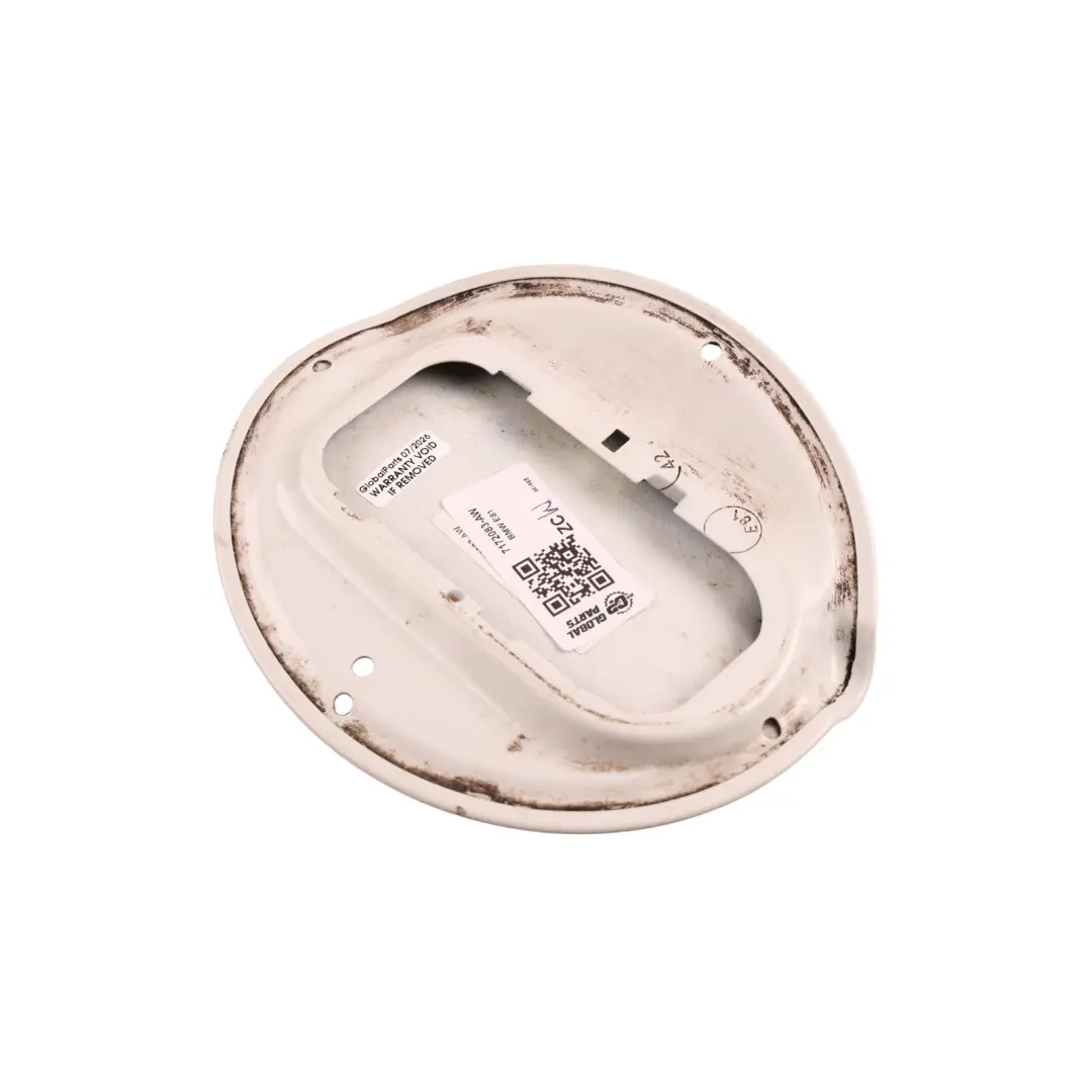 BMW E81 Couvercle de trappe de remplissage de carburant Alpinweiss Alpine White - SKU 7172083-AW - Numéro de pièce 7172083