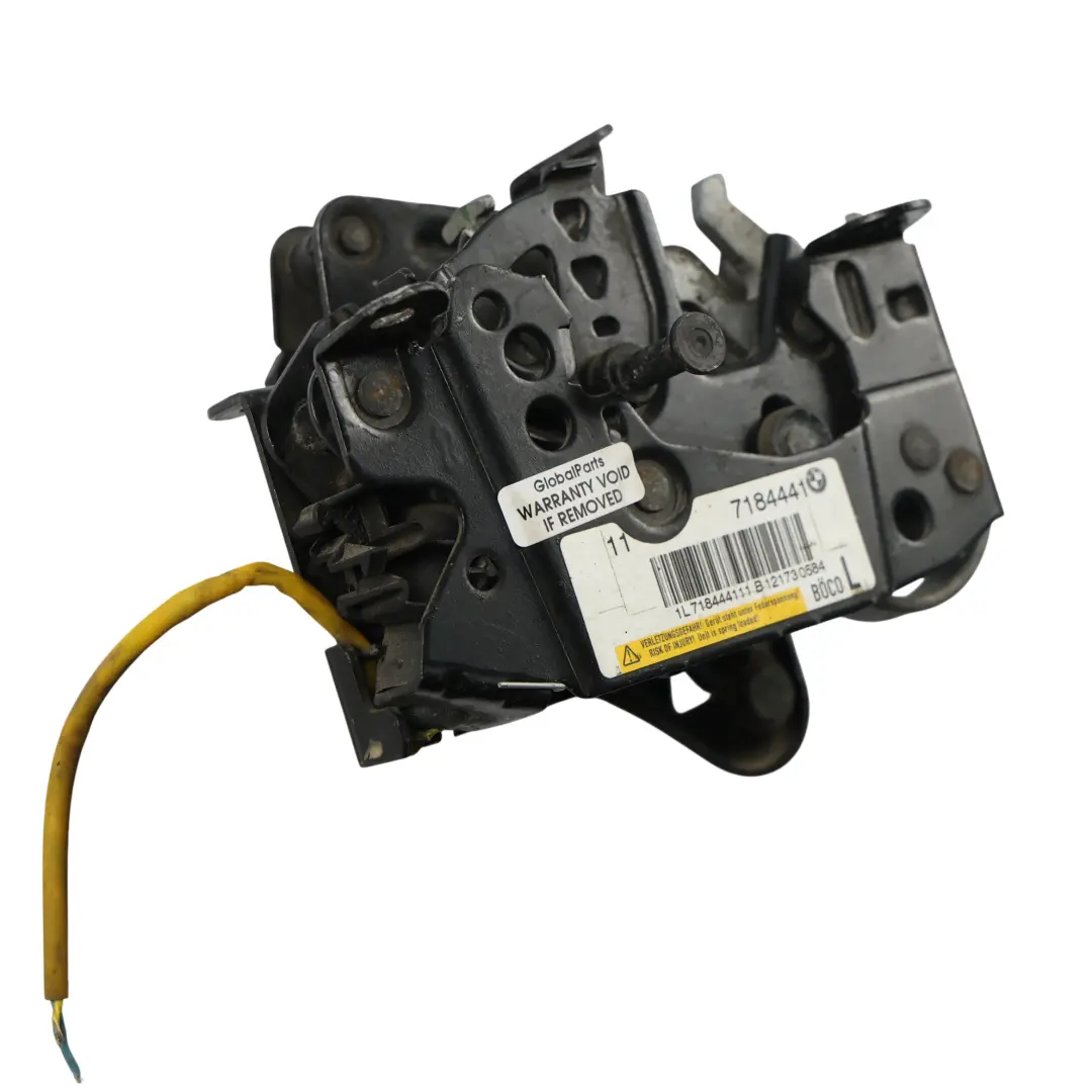 Mecanismo Cerradura Capó Izquierdo para BMW F01 F02 F10 F11 con número de pieza 7184441 BMW F01 F02 F10 F11 Mecanismo Cerradura Capó Izquierdo - SKU 7184441-2 - Número de pieza 7184441