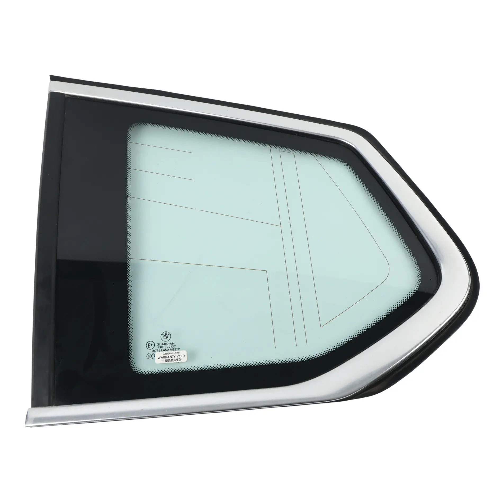 BMW X3 F25 Cristal Ventana Lateral Fijo Trasero Izquierdo AS2 Verde 7205659