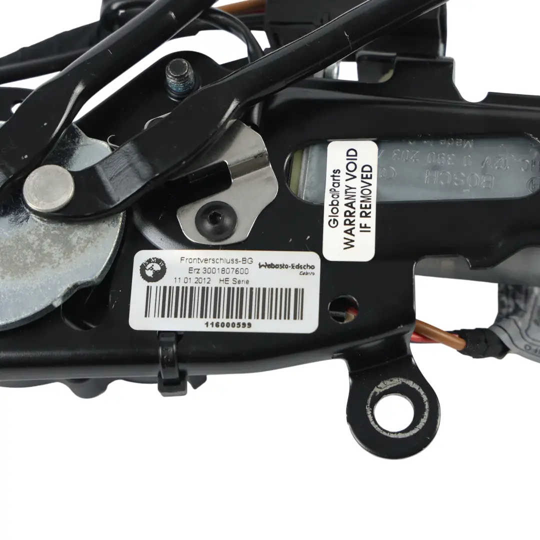 Roof Locking Mechanism Drive Motor Actuator to BMW Z4 E89 Hardtop with Part number 7224670 BMW Z4 E89 Hardtop Roof Locking Mechanism Drive Motor Actuator - SKU 7224670-1 - Part number 7224670