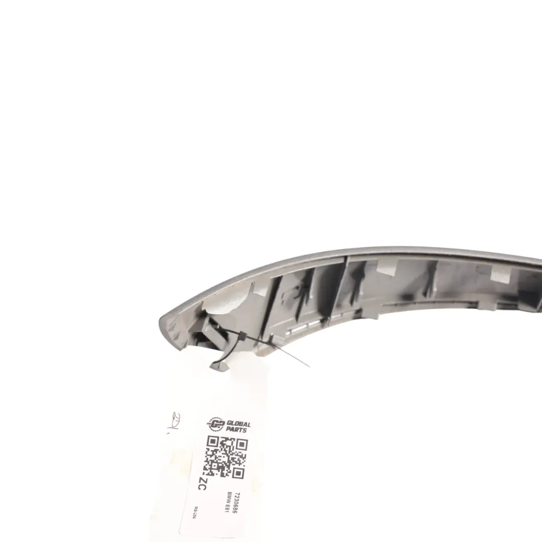 Front Door Trim Strip Cover Panel Right O/S Satin Silver to BMW E82 E87 with Part number 7230686 BMW E82 E87 Front Door Trim Strip Cover Panel Right O/S Satin Silver - SKU 7230686 - Part number 7230686