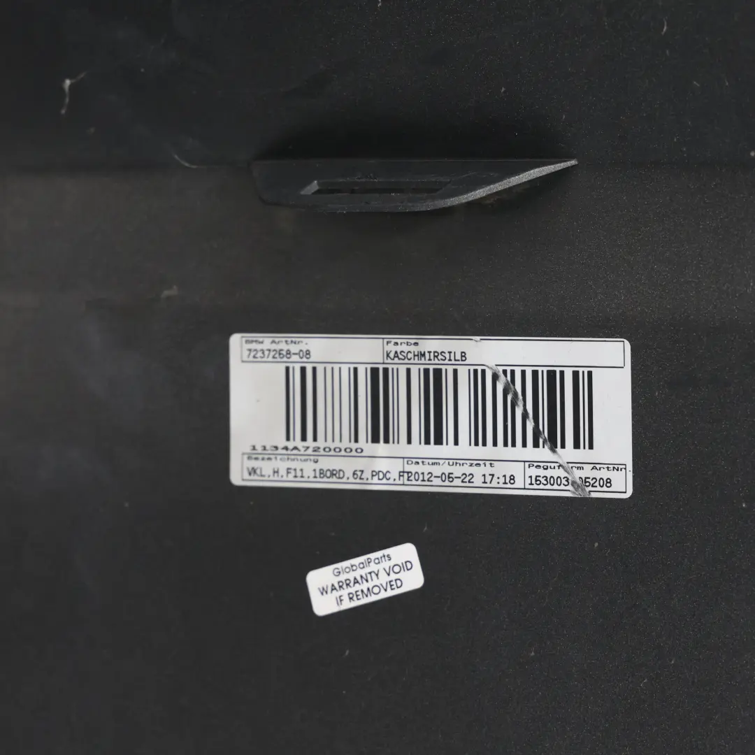 BMW F11 Touring Tylny Panel Zderzaka PDC Kaschmirsilber A72 - SKU 7237258-KAS - Numer Części 7237258