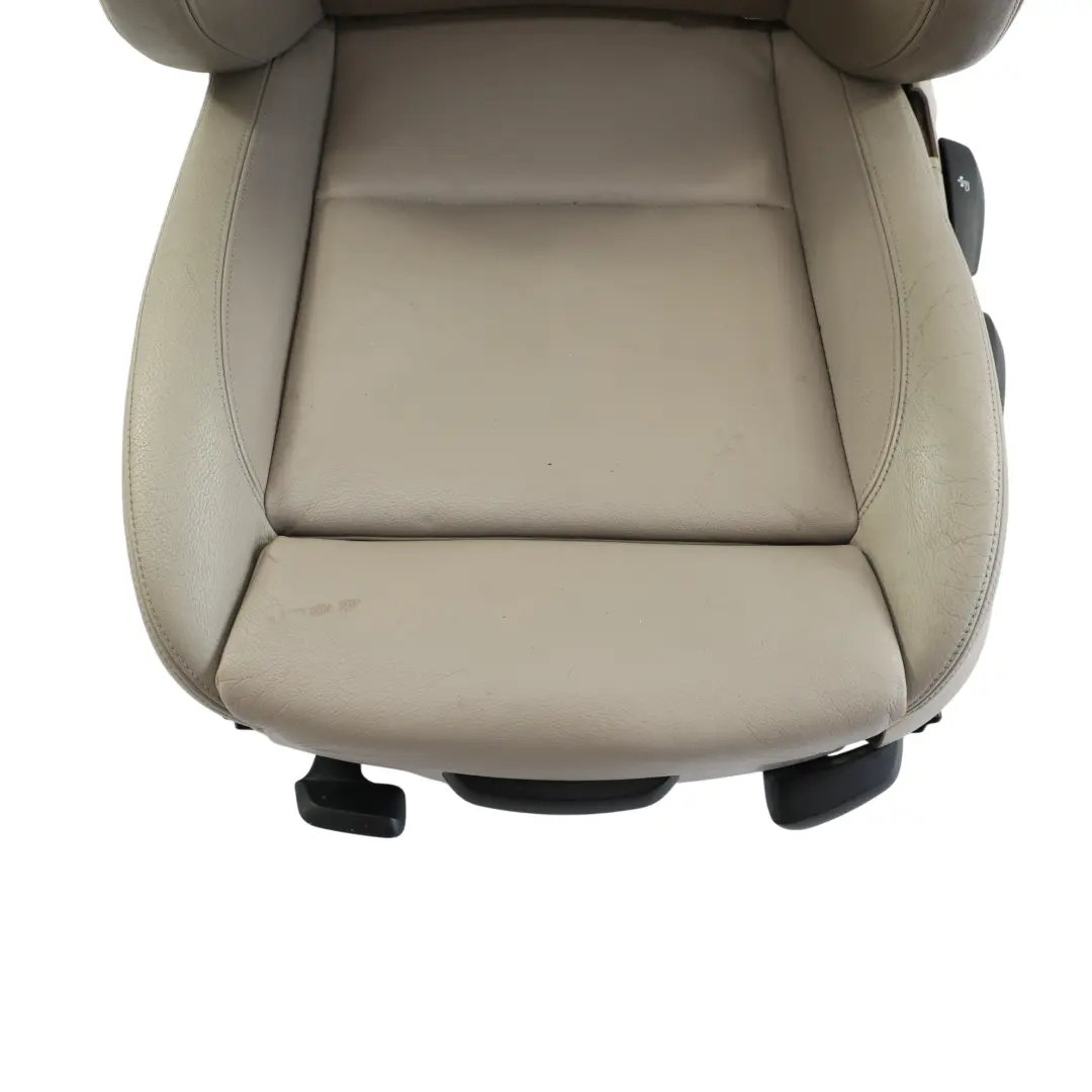Heated Front Left N/S Leather Boston Beige to BMW E87 LCI Sport Seat with Part number 7251073 BMW E87 LCI Sport Seat Heated Front Left N/S Leather Boston Beige - SKU 7251073-2 - Part number 7251073