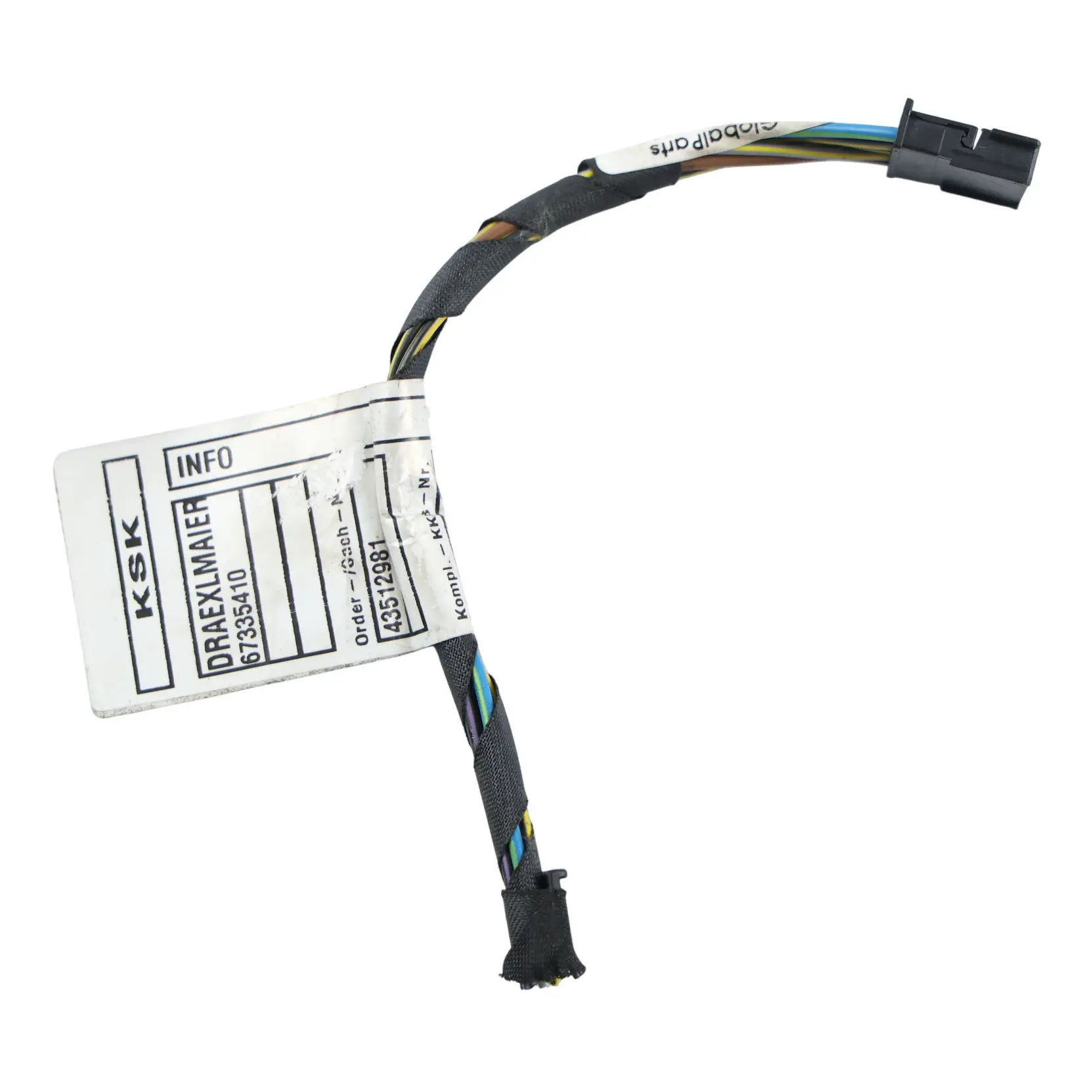 BMW E93 LCI Convertible Rear Light Side Panel Wiring Cable Left N/S 7252091
