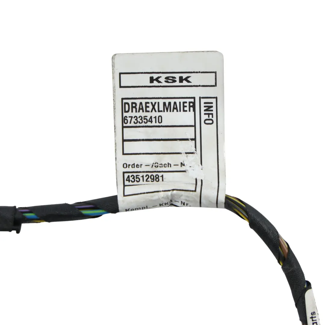 Light Side Panel Wiring Cable Left N/S to BMW E93 LCI Convertible Rear with Part number 7252091 BMW E93 LCI Convertible Rear Light Side Panel Wiring Cable Left N/S - SKU 7252091-1 - Part number 7252091