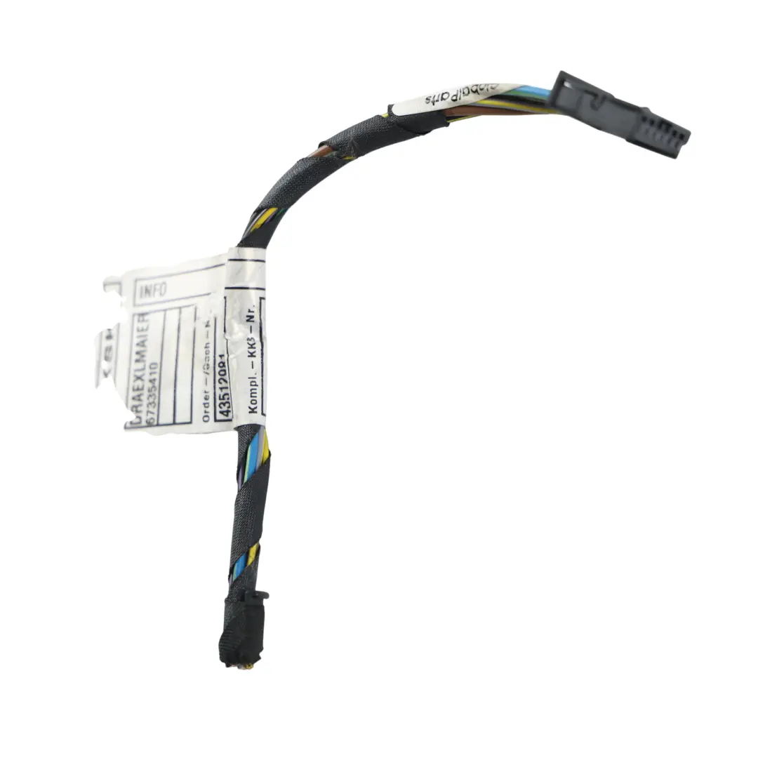 BMW E93 LCI Convertible Rear Light Side Panel Wiring Cable Left N/S - SKU 7252091-1 - Part number 7252091
