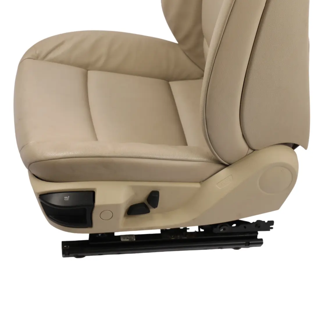 Front Seat Left N/S Leather Dakota Oyster Interior to BMW F10 F11 with Part number 7260500 BMW F10 F11 Front Seat Left N/S Leather Dakota Oyster Interior - SKU 7260500-8 - Part number 7260500