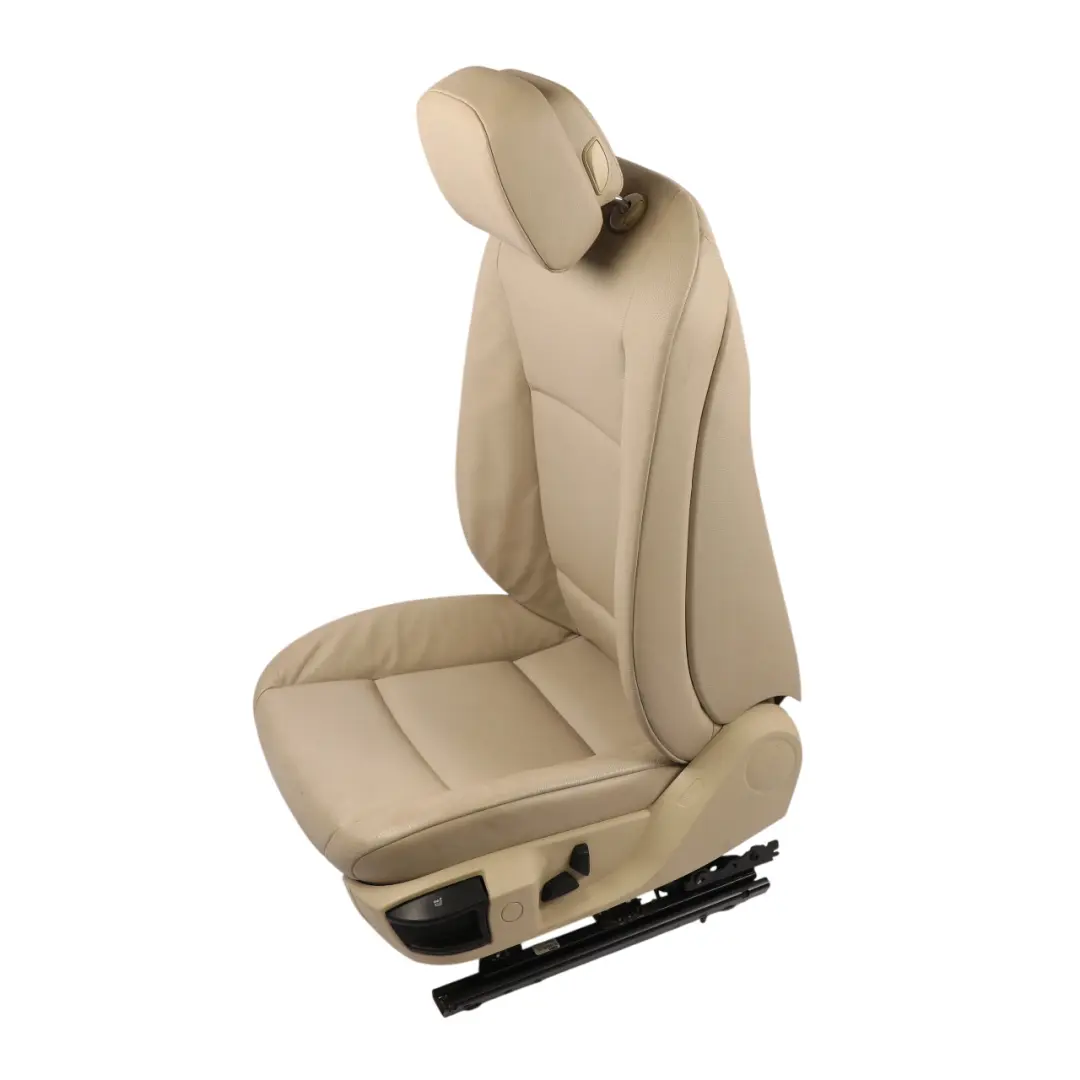 Front Seat Left N/S Leather Dakota Oyster Interior to BMW F10 F11 with Part number 7260500 BMW F10 F11 Front Seat Left N/S Leather Dakota Oyster Interior - SKU 7260500-8 - Part number 7260500