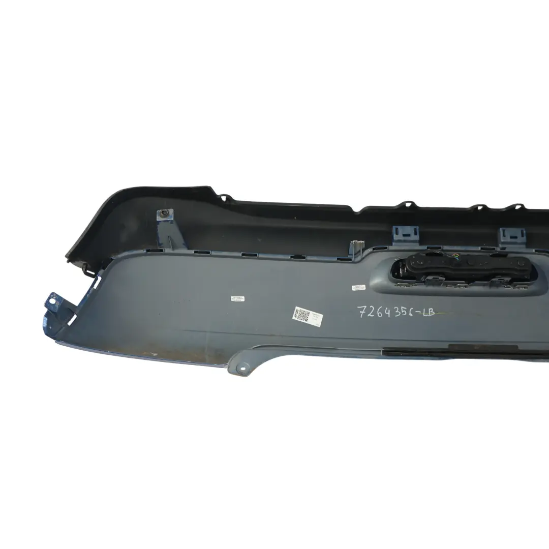 Mini R56 LCI Rear Bumper Trim Panel R57 LCI R58 Lightning Blue Metallic - A63 - SKU 7264356-LB - Numéro de pièce 7264356