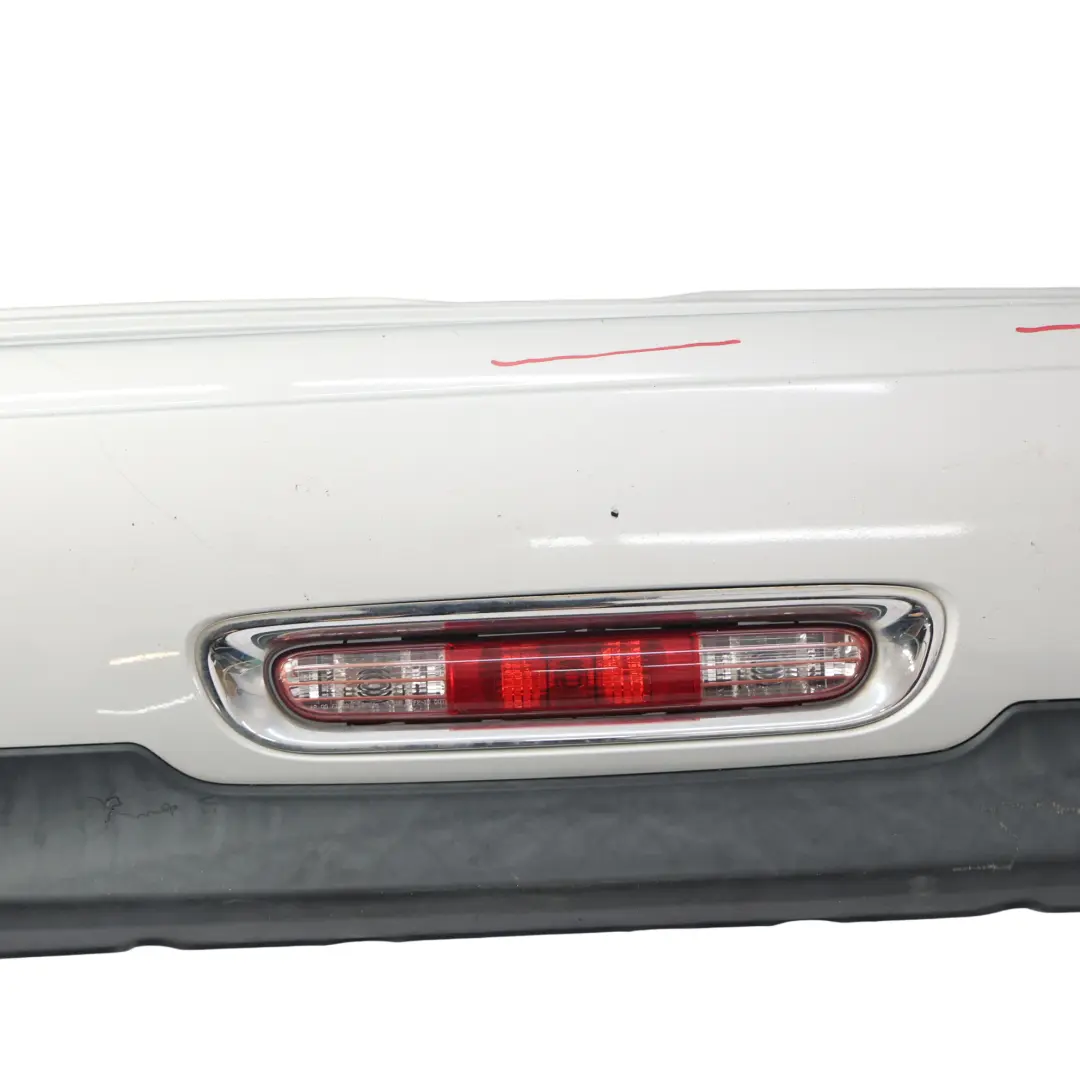 Bumper Trim Panel R57 LCI R58 White Silver Metallic - A62 to Mini R56 LCI Rear with Part number 7264356 Mini R56 LCI Rear Bumper Trim Panel R57 LCI R58 White Silver Metallic - A62 - SKU 7264356-WS - Part number 7264356