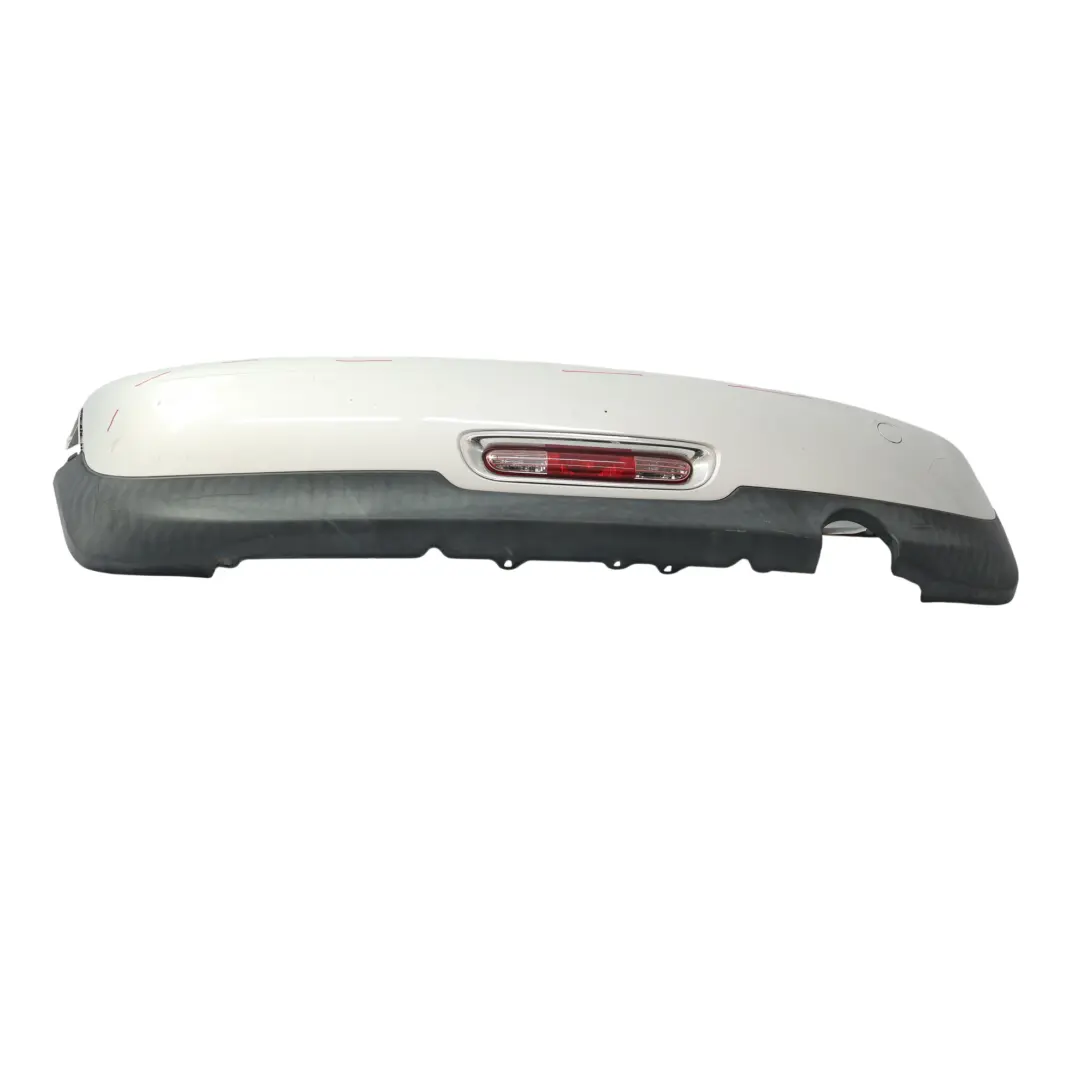 Bumper Trim Panel R57 LCI R58 White Silver Metallic - A62 to Mini R56 LCI Rear with Part number 7264356 Mini R56 LCI Rear Bumper Trim Panel R57 LCI R58 White Silver Metallic - A62 - SKU 7264356-WS - Part number 7264356