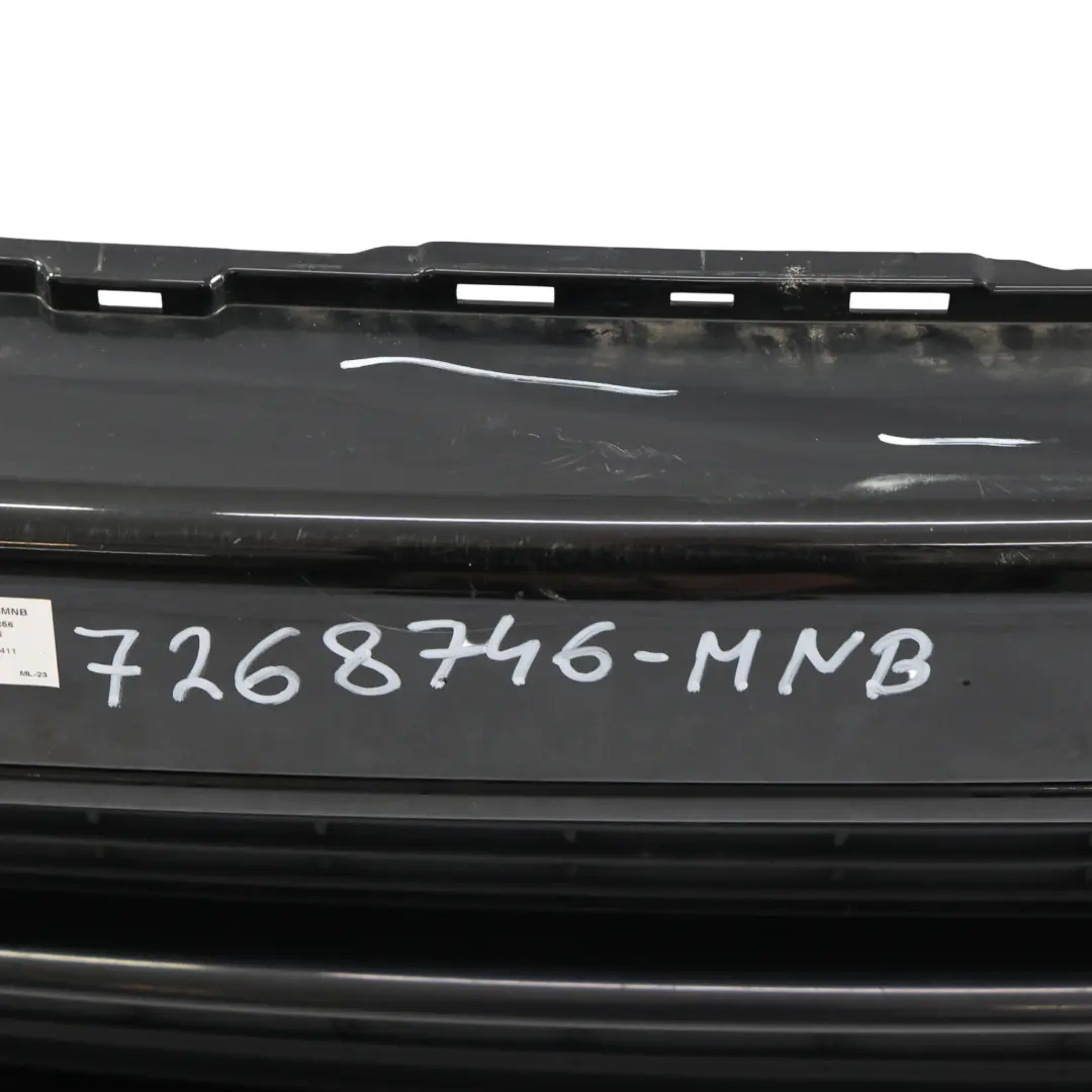 Mini R55 R56 LCI Complete Front Bumper Trim Panel Midnight Black - A94 - SKU 7268746-MNB - Part number 7268746