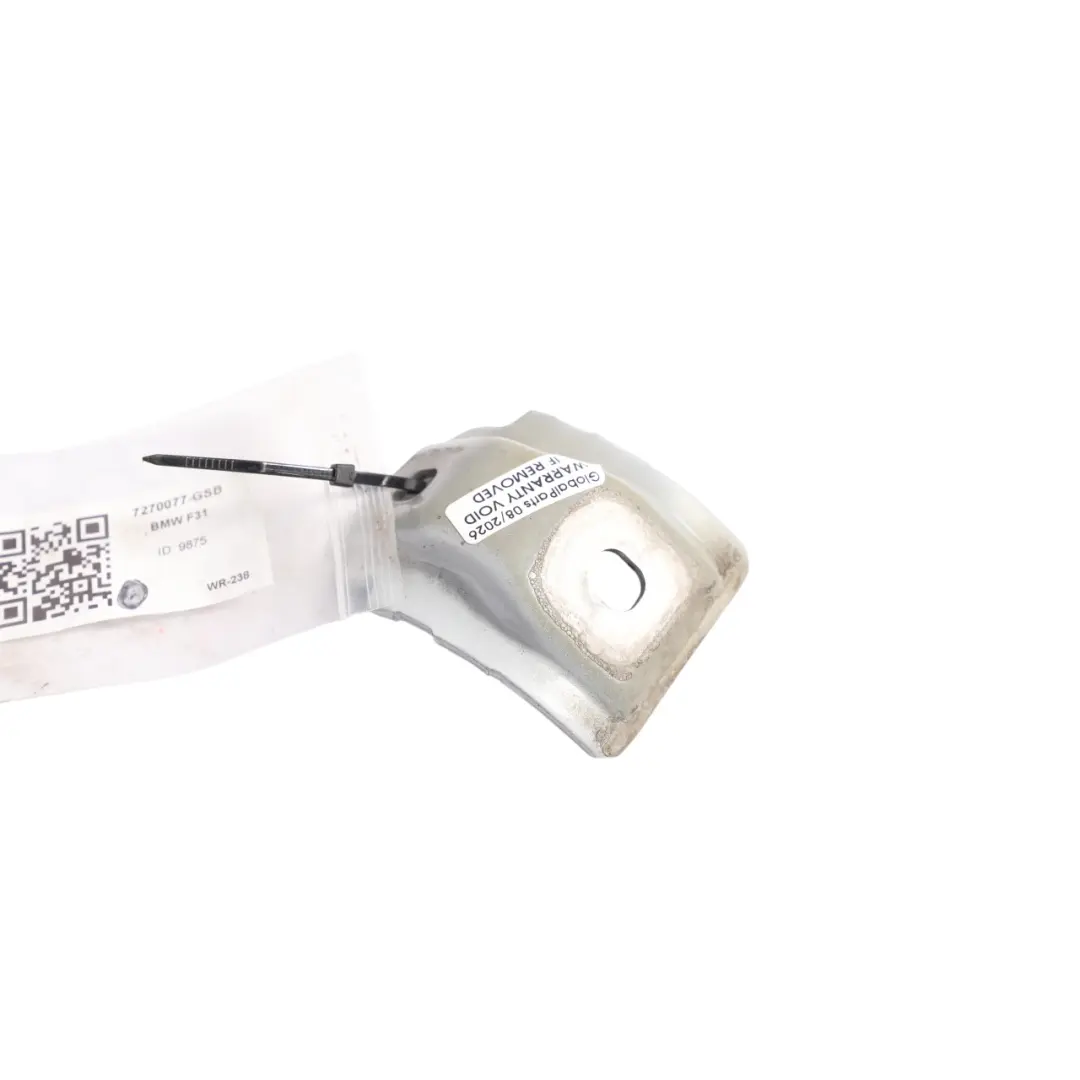 Supporto Cerniera Portellone Sinistro Destro Argento Glacier per BMW F31 Touring con numero di parte 7270077 BMW F31 Touring Supporto Cerniera Portellone Sinistro Destro Argento Glacier - SKU 7270077-GSB - Numero di parte 7270077