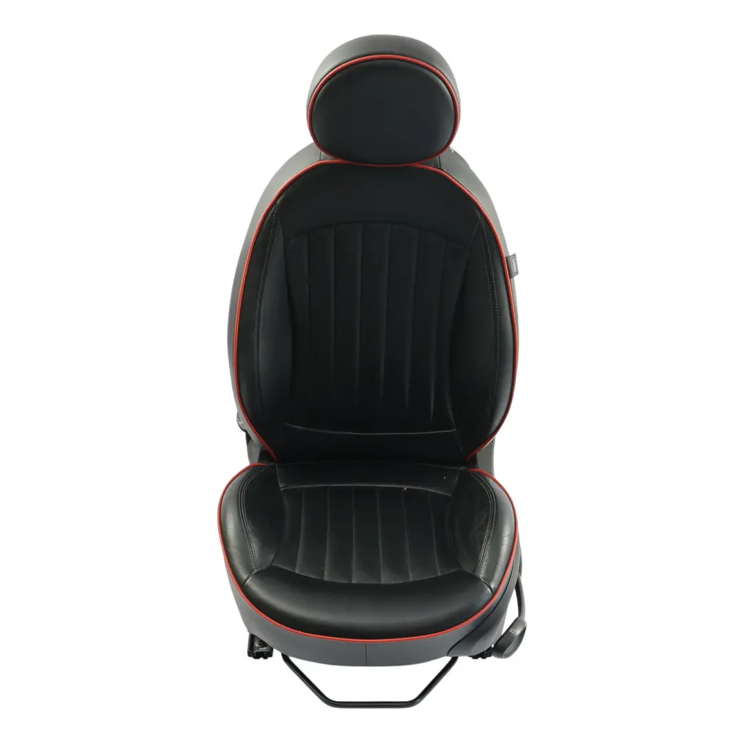 Fotel Lewy Ogrzewany JCW Sport Skóra Carbon Black Czerwone Lamówki do Mini R57 o numerze 7278633 Mini R57 Fotel Lewy Ogrzewany JCW Sport Skóra Carbon Black Czerwone Lamówki - SKU 7278633-1 - Numer Części 7278633