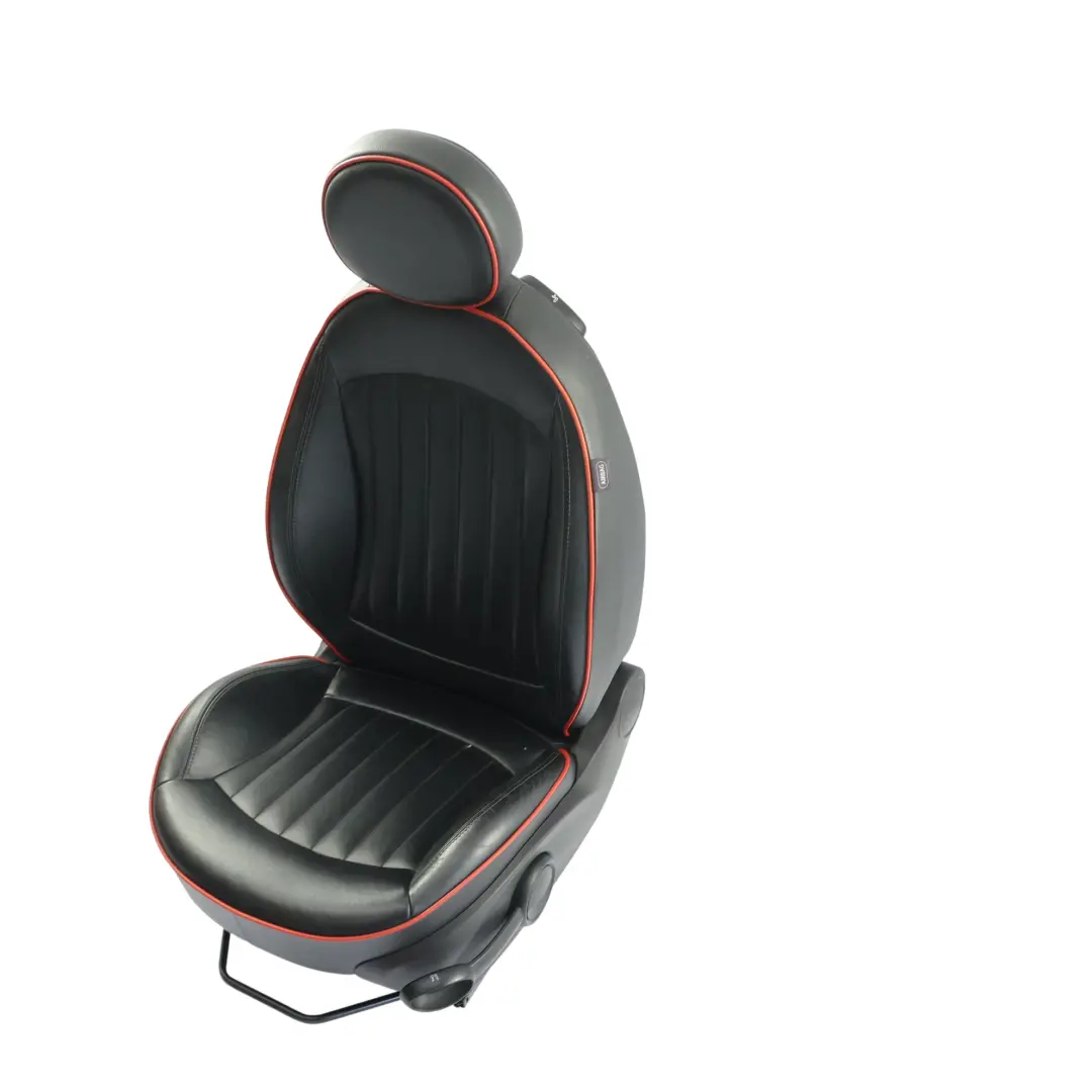 Mini R57 Front Seat Heated Left N/S JCW Sport Leather Carbon Black Red Piping - SKU 7278633-1 - Part number 7278633