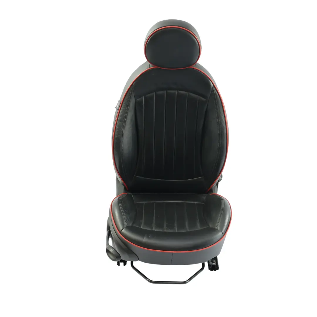 Mini R57 Front Seat Heated Right O/S JCW Sport Leather Carbon Black Red Piping - SKU 7278634-2 - Part number 7278634