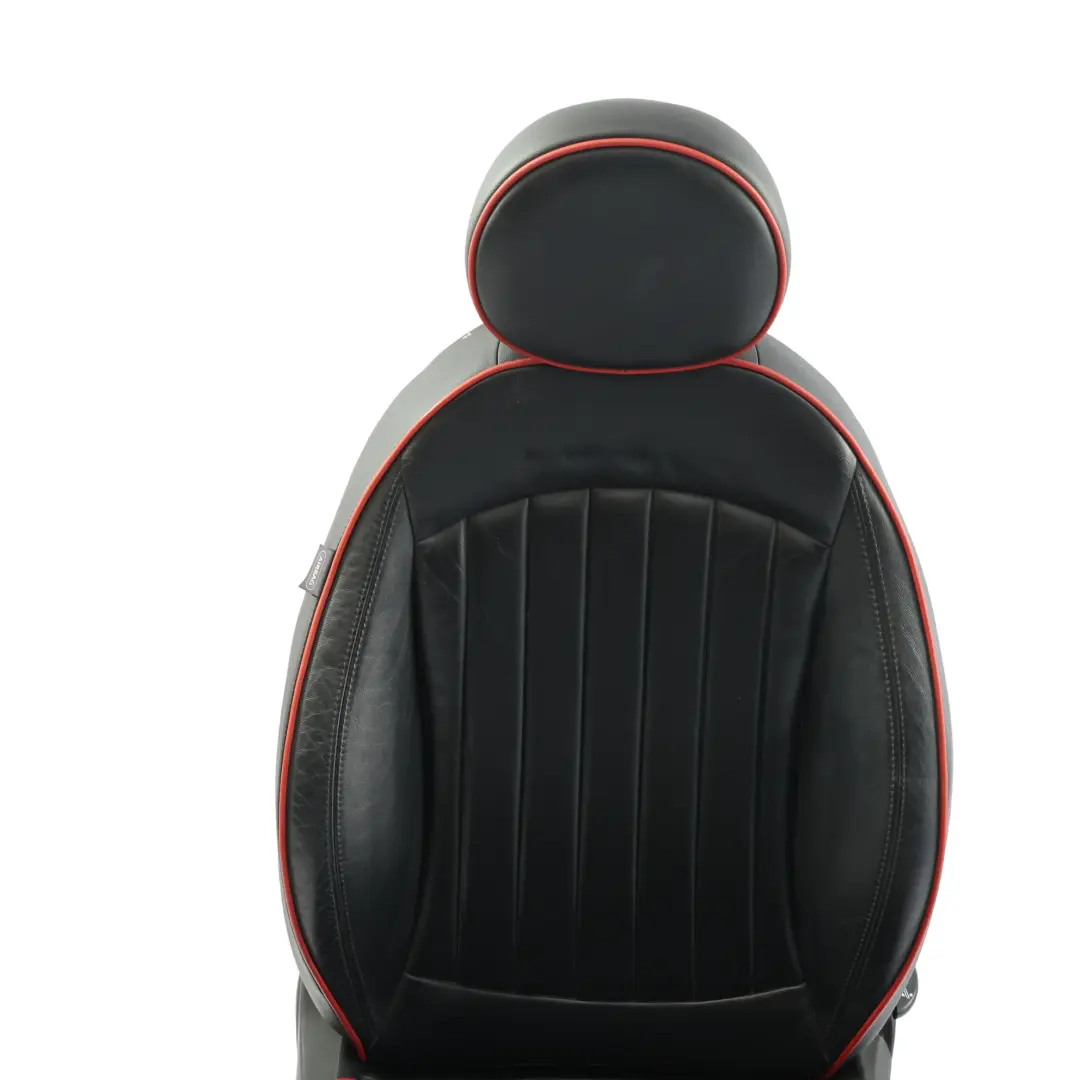 Mini R57 Front Seat Heated Right O/S JCW Sport Leather Carbon Black Red Piping - SKU 7278634-2 - Part number 7278634