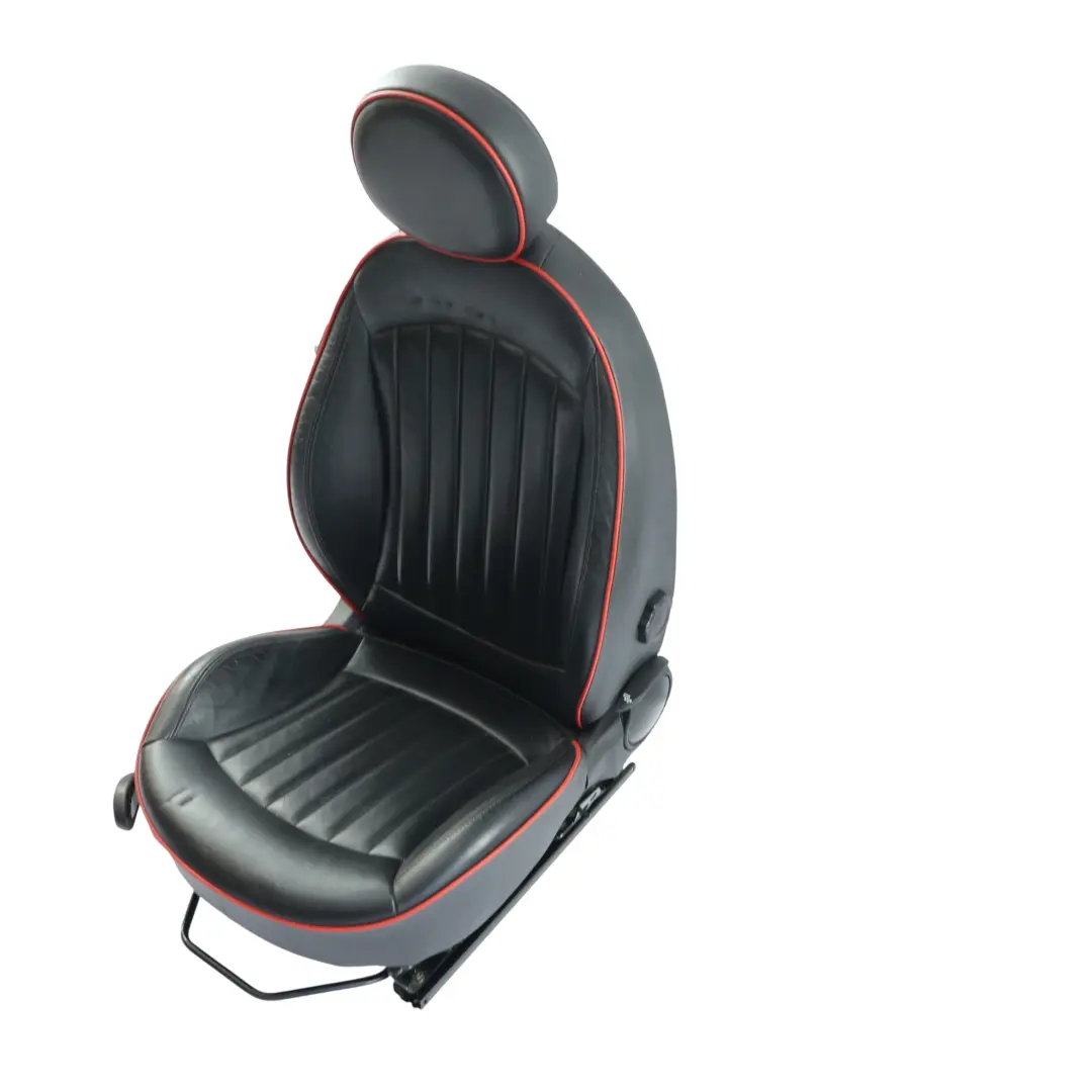 Mini R57 Front Seat Heated Right O/S JCW Sport Leather Carbon Black Red Piping - SKU 7278634-2 - Part number 7278634