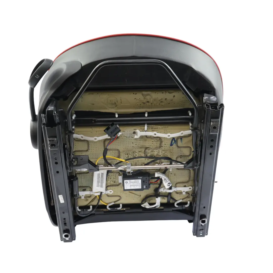 Mini R57 Front Seat Heated Right O/S JCW Sport Leather Carbon Black Red Piping - SKU 7278634-2 - Part number 7278634