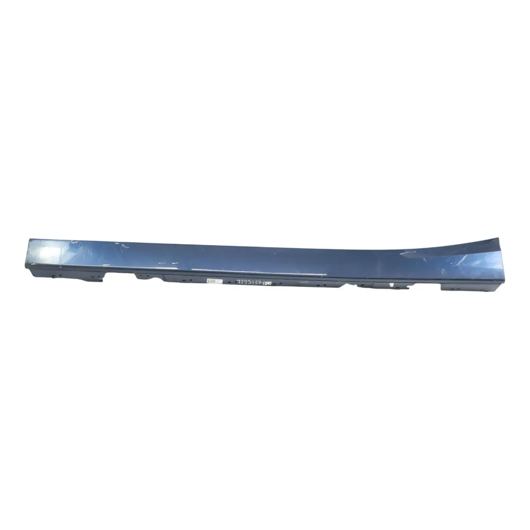 BMW F20 Side Skirt Door Sill Strip Covering Left N/S Tiefseeblau Blue - A76 - SKU 7293553-DSB1 - Part number 7293553