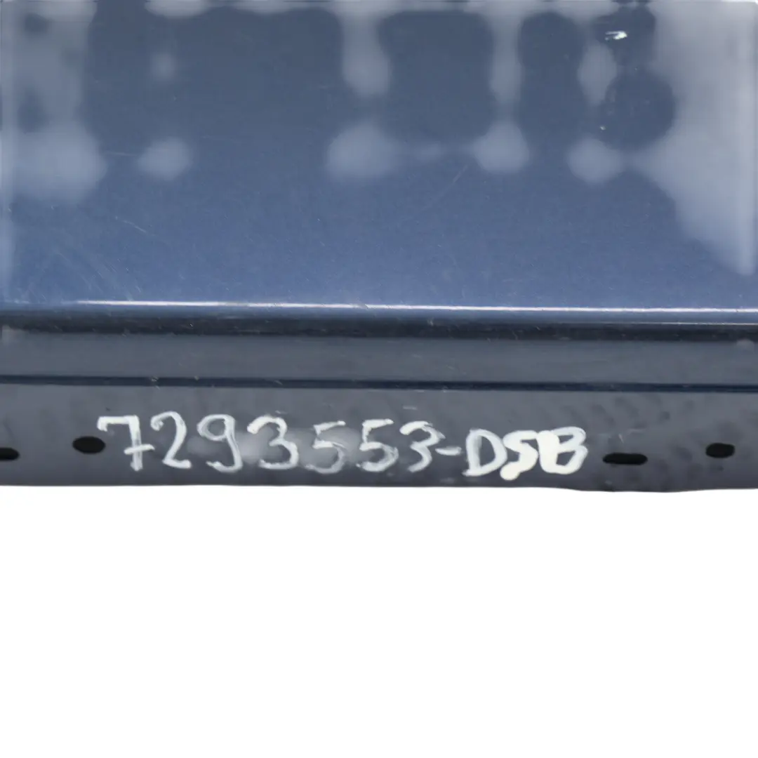 BMW F20 Side Skirt Door Sill Strip Covering Left N/S Tiefseeblau Blue - A76 - SKU 7293553-DSB1 - Part number 7293553
