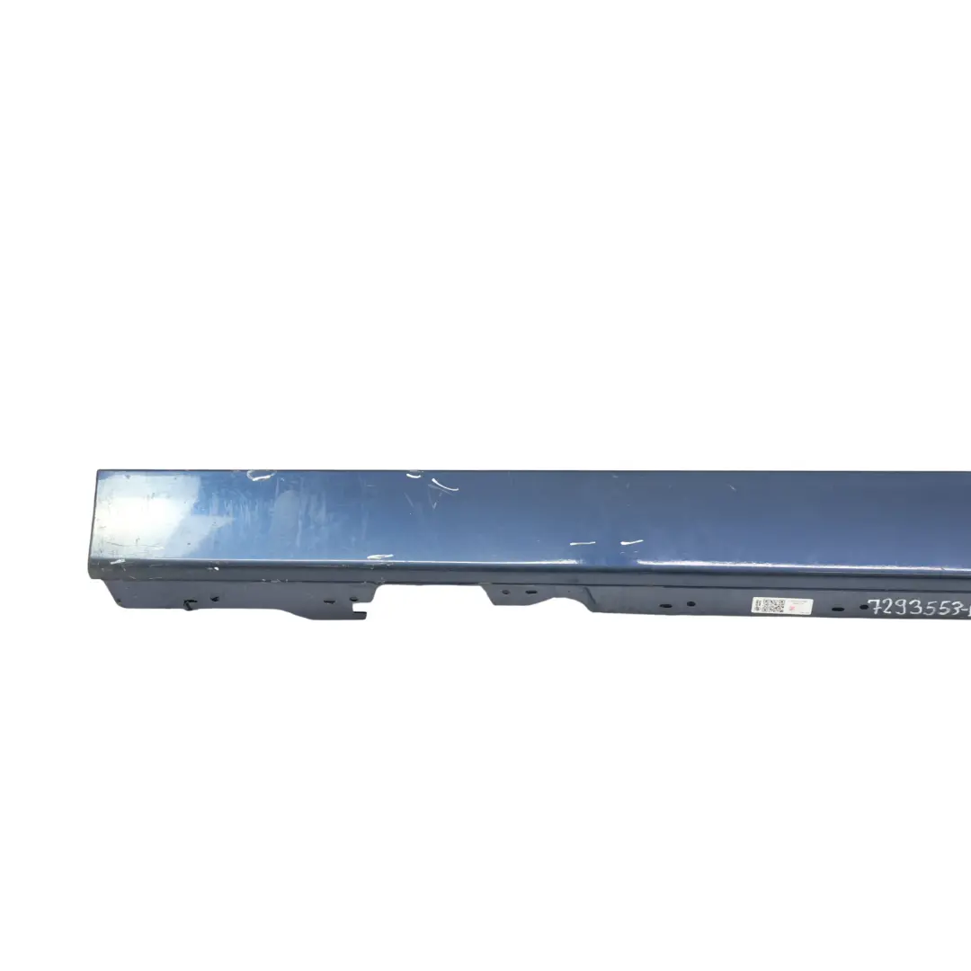 BMW F20 Side Skirt Door Sill Strip Covering Left N/S Tiefseeblau Blue - A76 - SKU 7293553-DSB1 - Part number 7293553