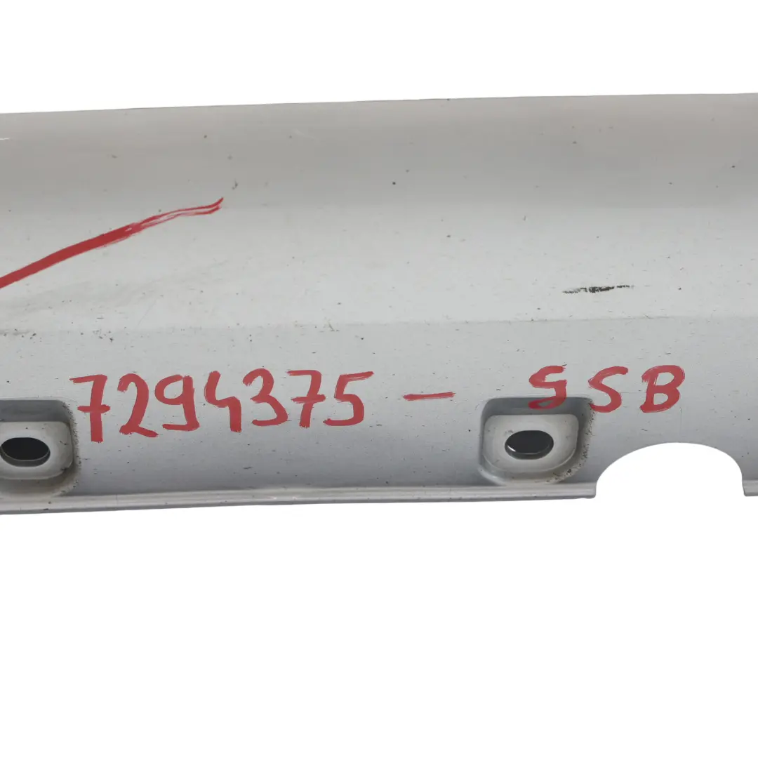 Side Skirt Left N/S M Sport Sill Strip Glacier Silber Metallic - A83 to BMW X5 F15 with Part number 7294375 BMW X5 F15 Side Skirt Left N/S M Sport Sill Strip Glacier Silber Metallic - A83 - SKU 8058507-GSB1 - Part number 7294375