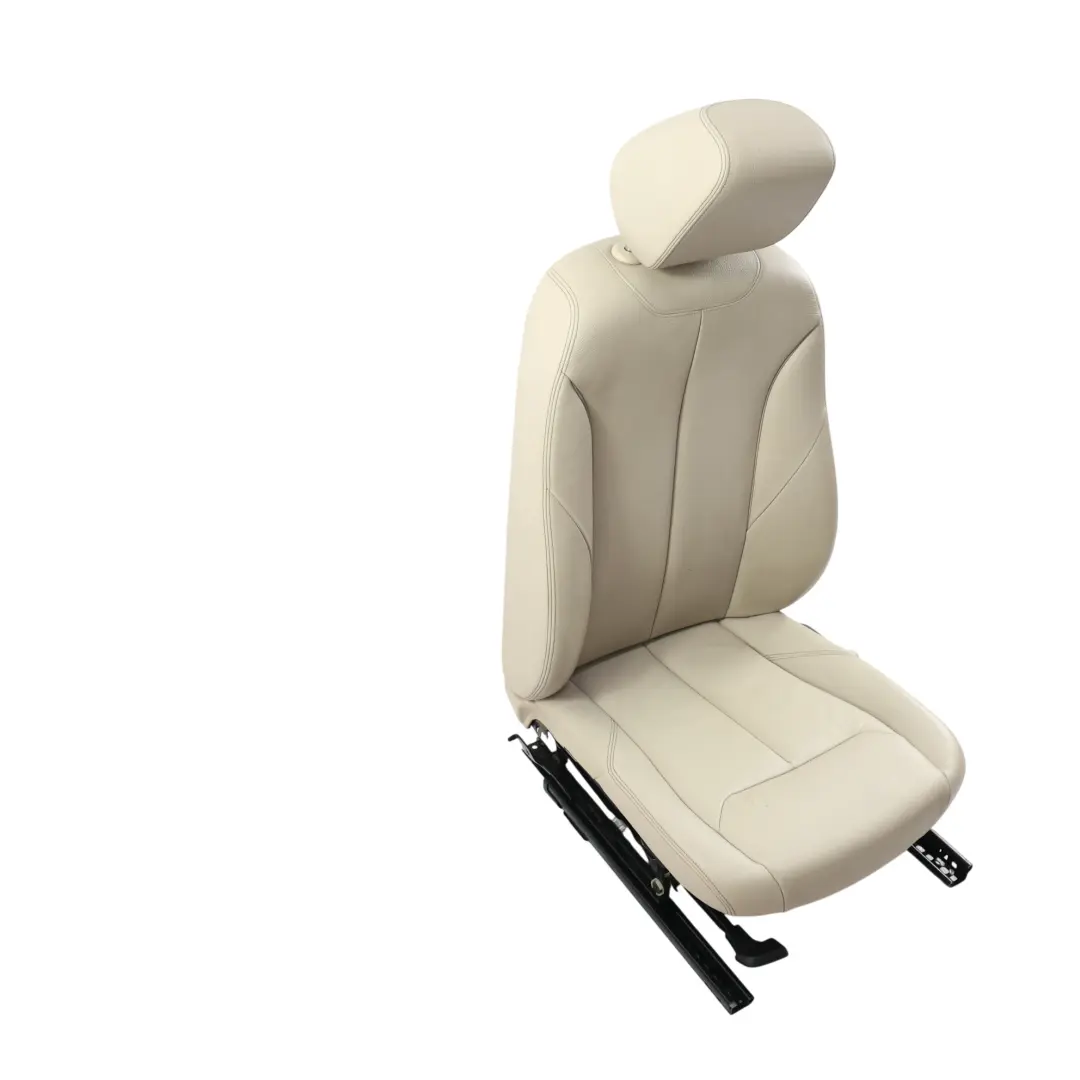 BMW F30 LCI Przedni Fotel Podgrzewany Skóra Dakota Oyster Lewy - SKU 7303715-3 - Numer Części 7303715