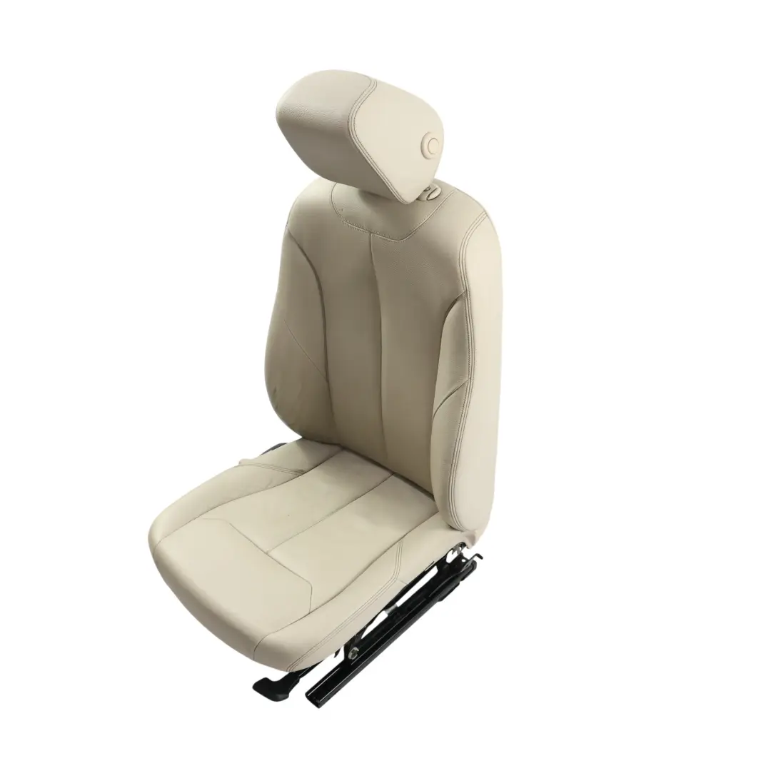 BMW F30 LCI Przedni Prawy Elektryczny Podgrzewany Fotel Skóra Dakota Oyster - SKU 7303716-2 - Numer Części 7303716