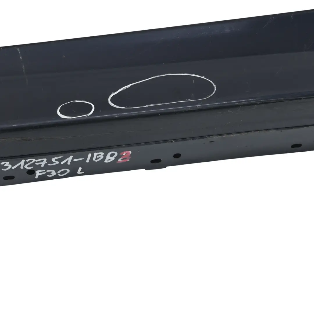 BMW F30 F31 Listwa Progowa Lewa Imperialny Niebieski Metaliczny A89 - SKU 7312751-IBB3 - Numer Części 7312751